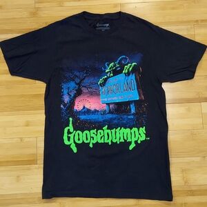 Goosebumps "Welcome To Horrorland" Black Graphic T-Shirt Size Small